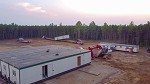 View of campsites from above
