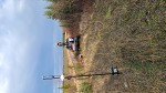 Flying the drone at a campsite