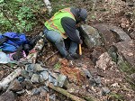 They are checking the soil